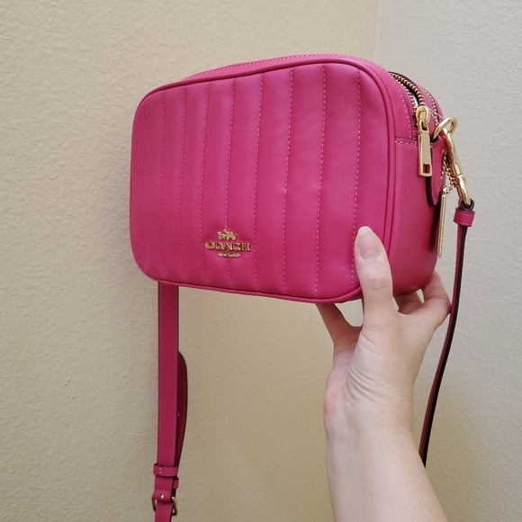 Coach Jes Crossbody Linear Quilting Leather - Picture 12 of 12